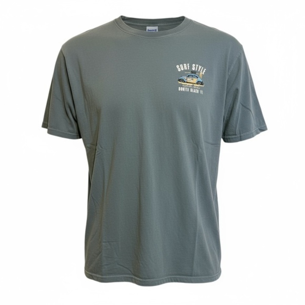 Trading Co Surf Style Men's Short Sleeve Tee in Slate